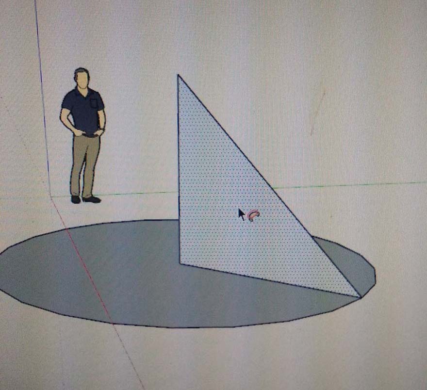 SketchUp草图大师怎么画圆锥?