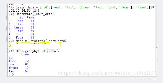 DataFrame数据中的重复行,利用groupby累加合并