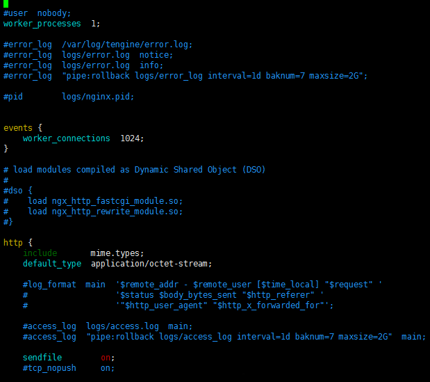 nginx.vim,语法高亮,格式化,nginx.conf