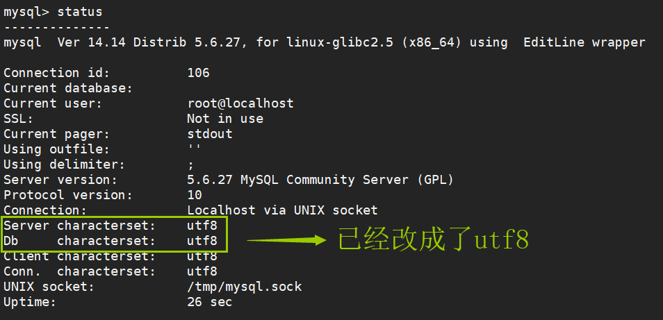 Linux,mysql,默认编码