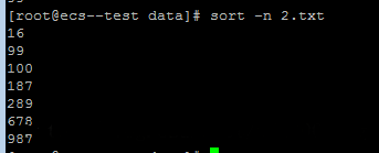 Linux,文本处理命令,sort