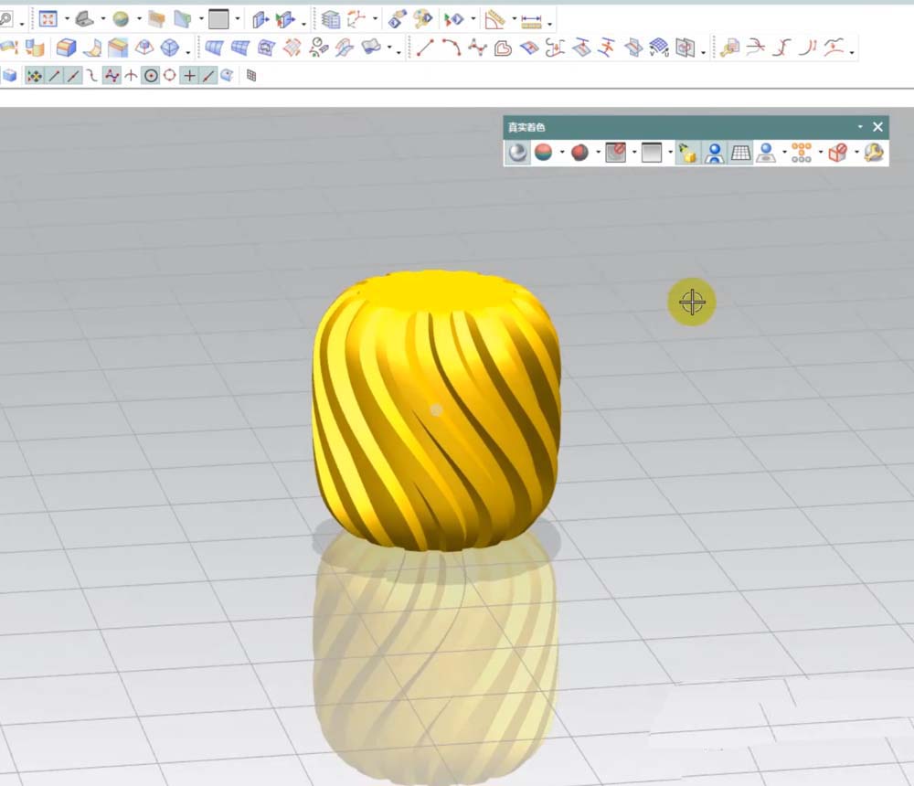 UG怎么创建切菠萝条纹? ug建模去皮菠萝模型的教程