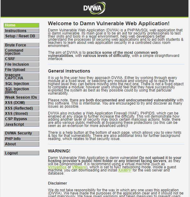 win10 DVWA下载安装配置图文教程详解(新手