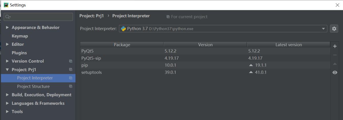 Python3+Pycharm+PyQt5环境搭建步骤图文详