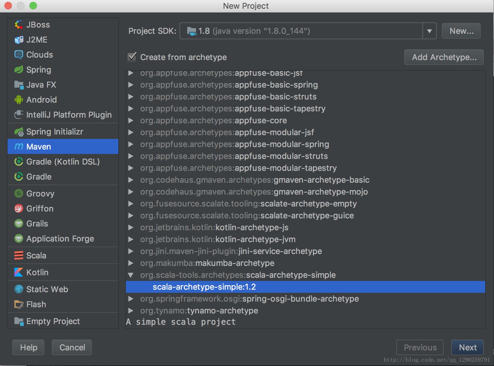 IntelliJ IDEA下Maven创建Scala项目的方法步骤