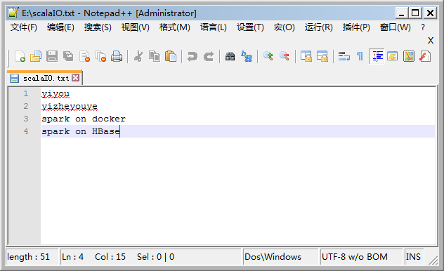 Scala之文件读取、写入、控制台操作的方法示例
