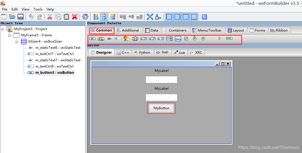 wxFormBuilder python图形界面设计工具安装与
