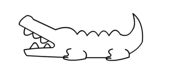 qq画图红包怎么画鳄鱼 qq画图红包鳄鱼的画法介绍