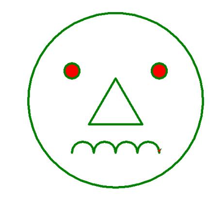 python 利用turtle库绘制笑脸和哭脸的例子