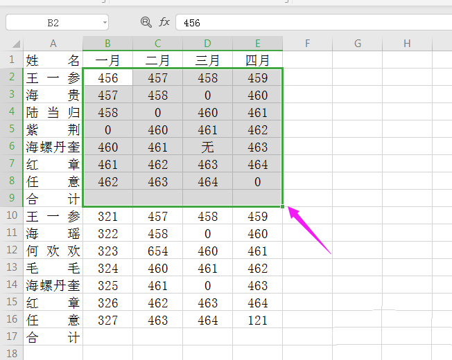 WPS2019表格怎么实现快速隔行求和?
