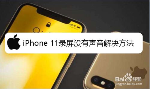 iPhone 11录屏没有声音怎么办?iPhone11录屏
