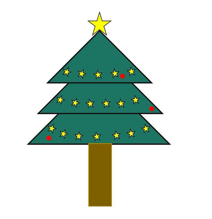 wps怎么画圣诞树? wps圣诞树的画法