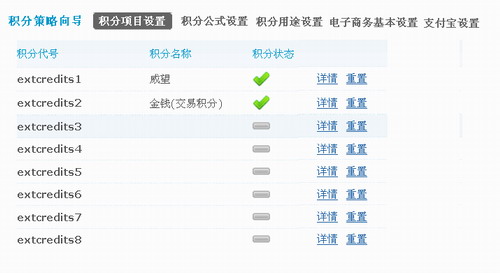 Discuz! 积分策略向导功能详解