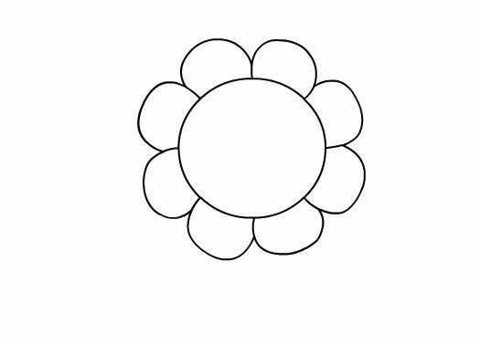 flash怎么绘制太阳花简笔画?