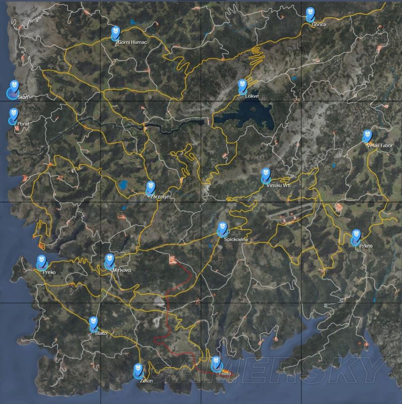 人渣SCUM地堡、警察及资源点位置介绍 全资