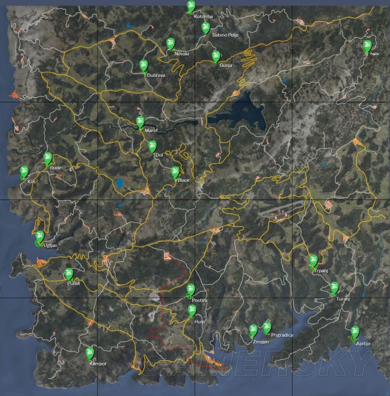 人渣SCUM地堡、警察及资源点位置介绍 全资