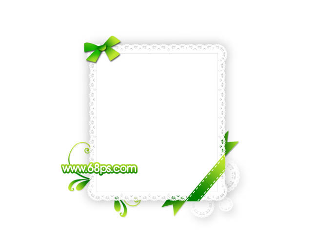  图23>  15,现在可以在中间加上自己的照片,试一下效果.