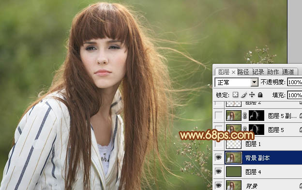photoshop利用抽出及通道工具完美的抠出头发散乱的外景人物