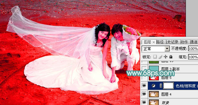 photoshop利用通道及抽出滤镜抠出飘逸的半透明婚纱