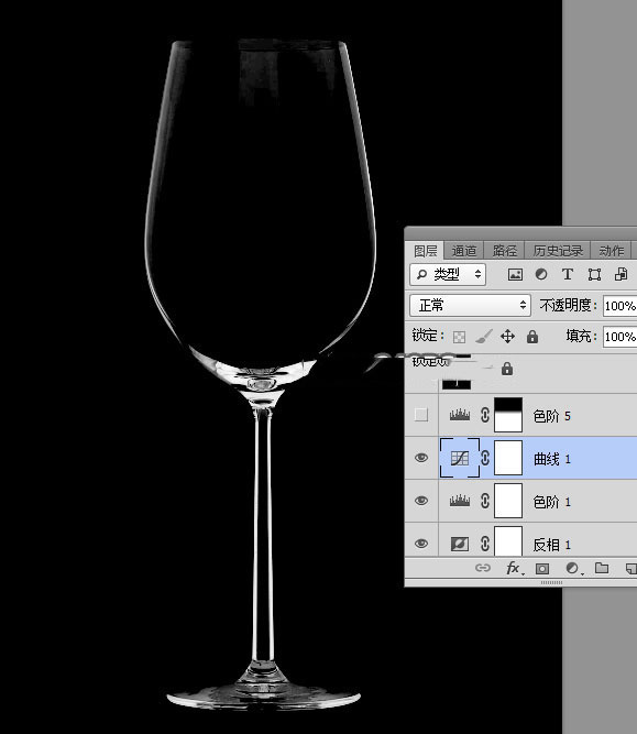 photoshop如何用通道抠图快速抠出透明的高脚
