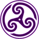 Purple Wheeled Triskelion2
