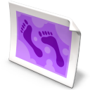 紫色脚丫
